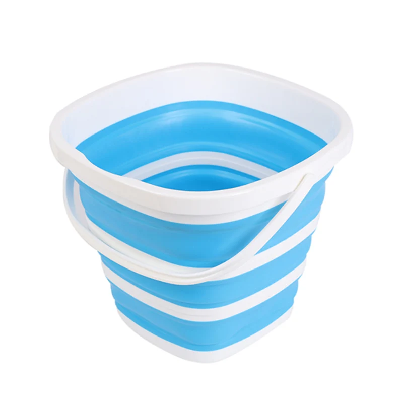 

Folding Bucket Camping Car Washing Bucket Household Items Silicone Large Capicity Bucket 10L kitchen items Fishing Bucket Barrel