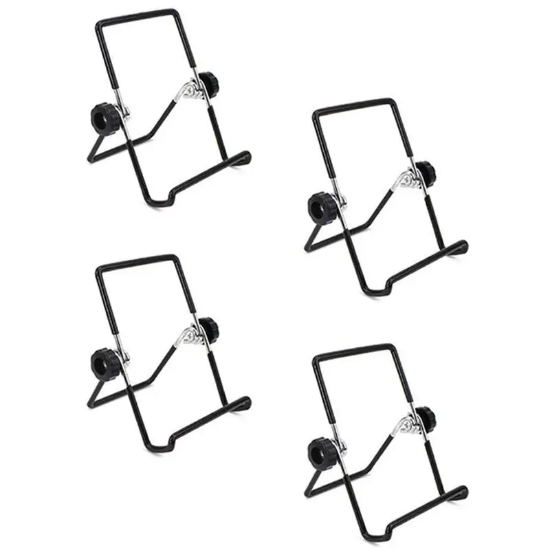 

4PCS Mason Jar Seed Sprouting Lid Stands metal Sprouting Jar Stand Phone iP-ad Tablet Stand - S (Black)