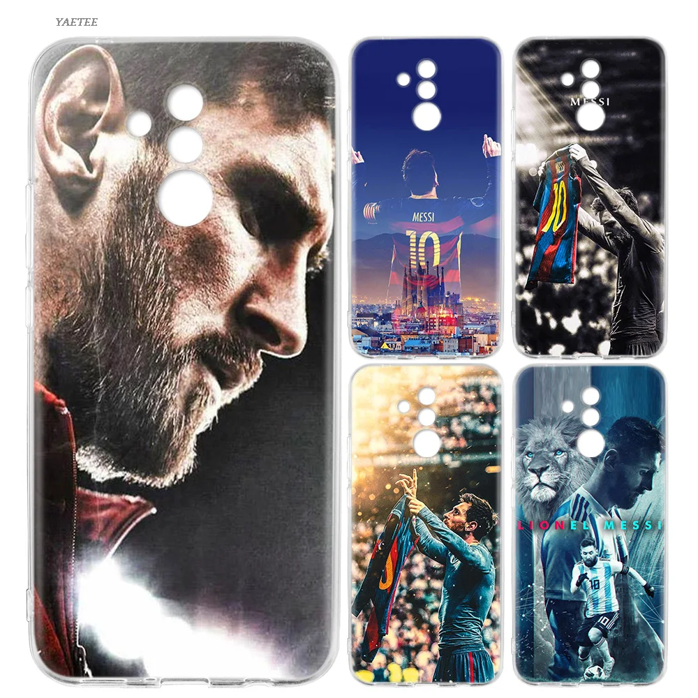 

YAETEE Lionel Messi LM10 Silicone Case for Huawei P20 P10 P9 Mate 20 Pro 10 Lite 2017 P Smart + Honor 10 8X
