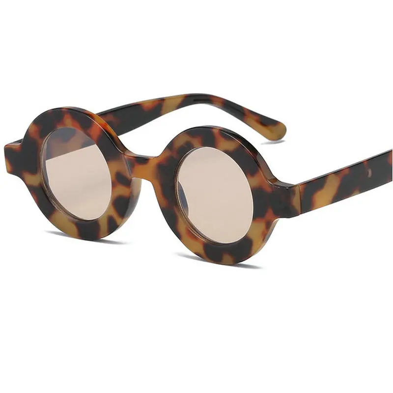 

Retro Round Sunglasses Women Men Brand Designer Sun Glasses Female Pink leopard Sunglasses Male Driving Goggles Eyeglasses NX