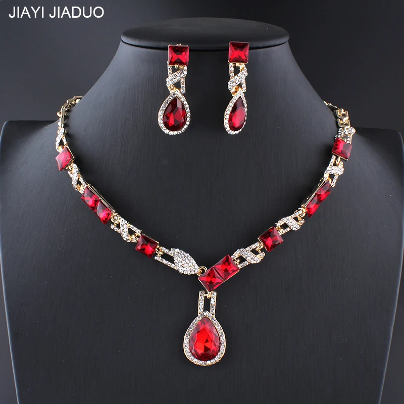 Jiayijiaduo Wedding Necklaces For Brides Jewellery Sets For Women
