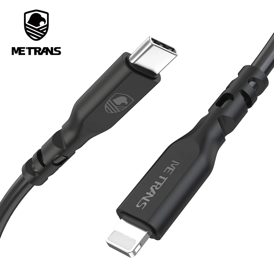 

Metrans USB Type C Cable for iPhone XR XS Max X 8 8Plus USB 2.0 12W Fast Charging Data Sync Cable High Grade TPE Cable for iOS