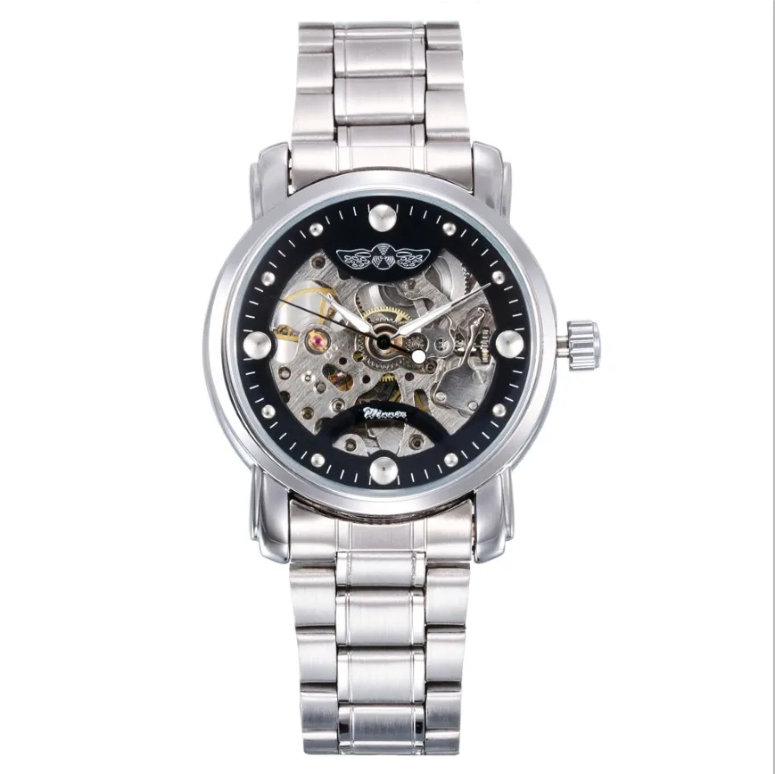 

Luxury Automatic Mechanical Watch Men Winner Skeleton Men Watch Wristwatch Winner Mechanical Self-winding watches Gift