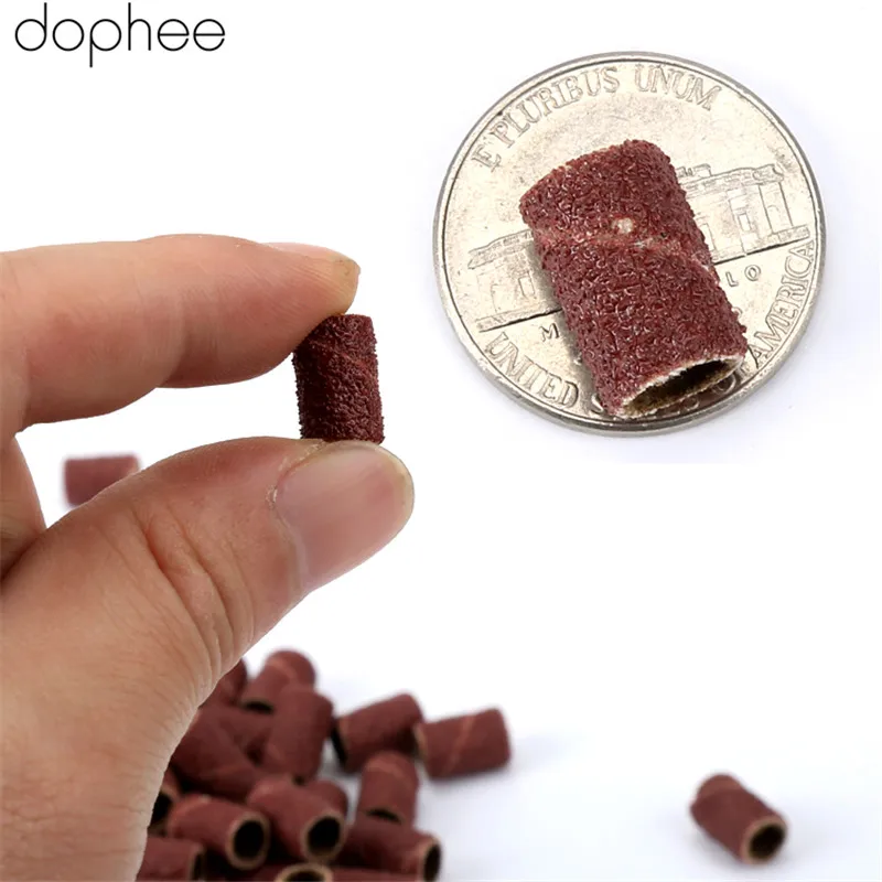 Dophee 100 шт. 1/4 дюйма зернистость 80 # шлифовальные ленты W 10 оправка 1/8 роторный