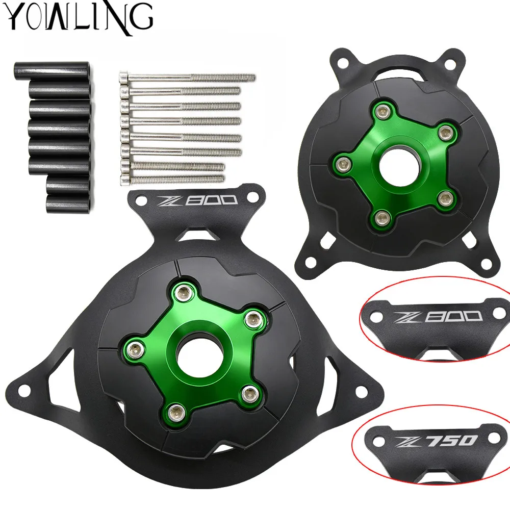 For Kawasaki Z750 Z800 2013 - 2017 Z 750 Z 800 Motorcycle Engine Stator Cover Engine Guard Protection Side Shield Protector