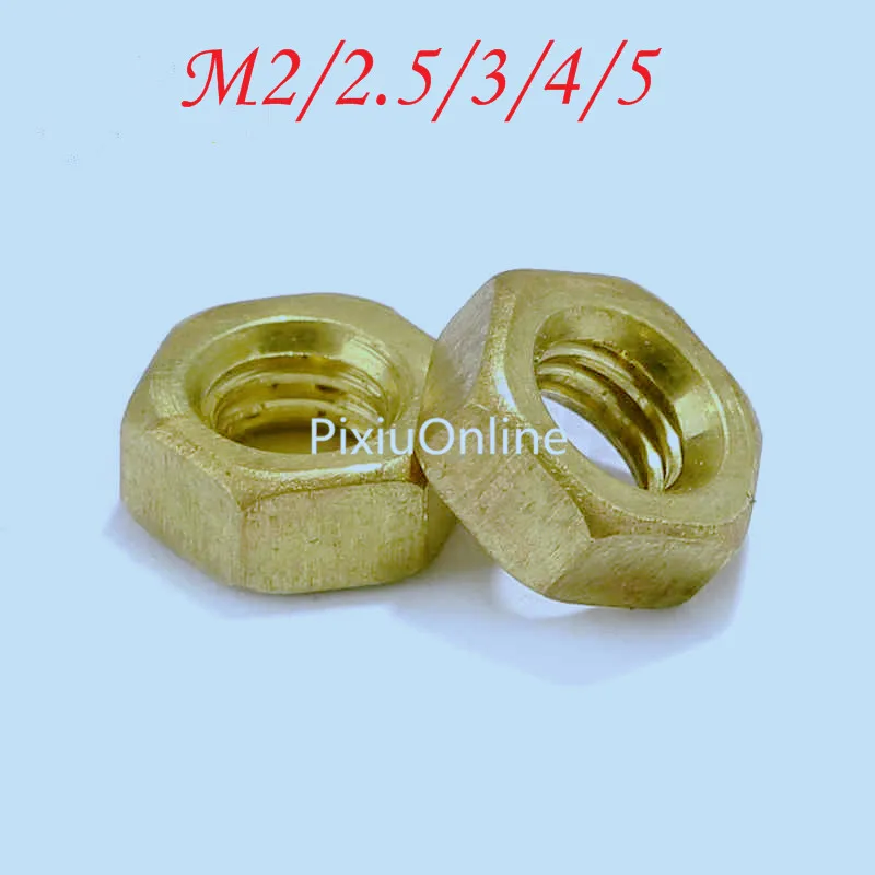 50PCS/LOT YT480B Copper Nut M2/3/4/5 Copper Hexagon Nut Sell at a Loss