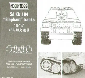 

Hobby Boss 81006 1/35 Sd.kfz. 184 Elefant Tracks for Tank Armored Car Model Kit