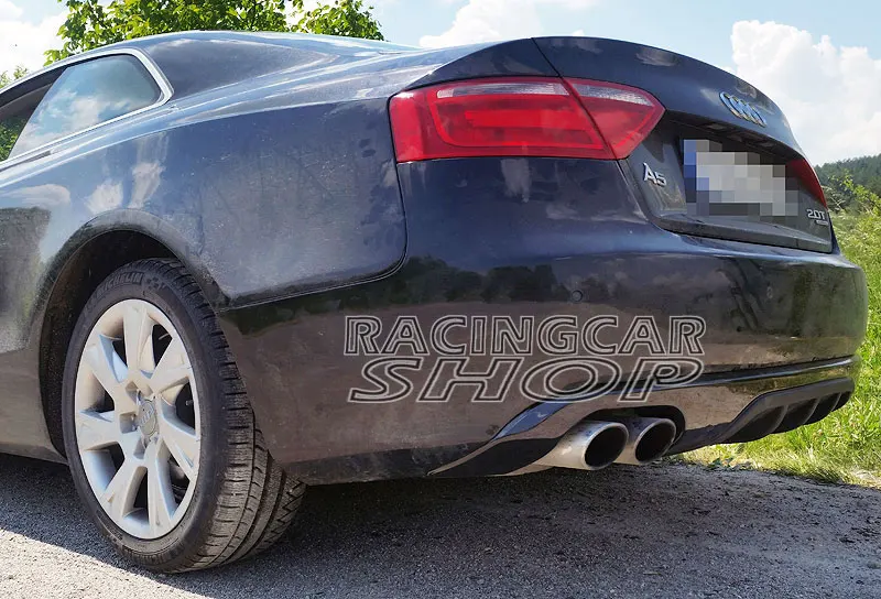 A STYLE REAR DIFFUSER QUAD EXHAUST FOR AUDI A5 COUPE 2008-2011