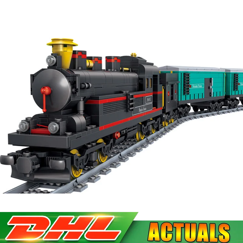 

KaZi KY98103 821 Pcs China YUEJIN Train Electric Track Building Bricks Blocks Model Educational Toys for Children Gifts