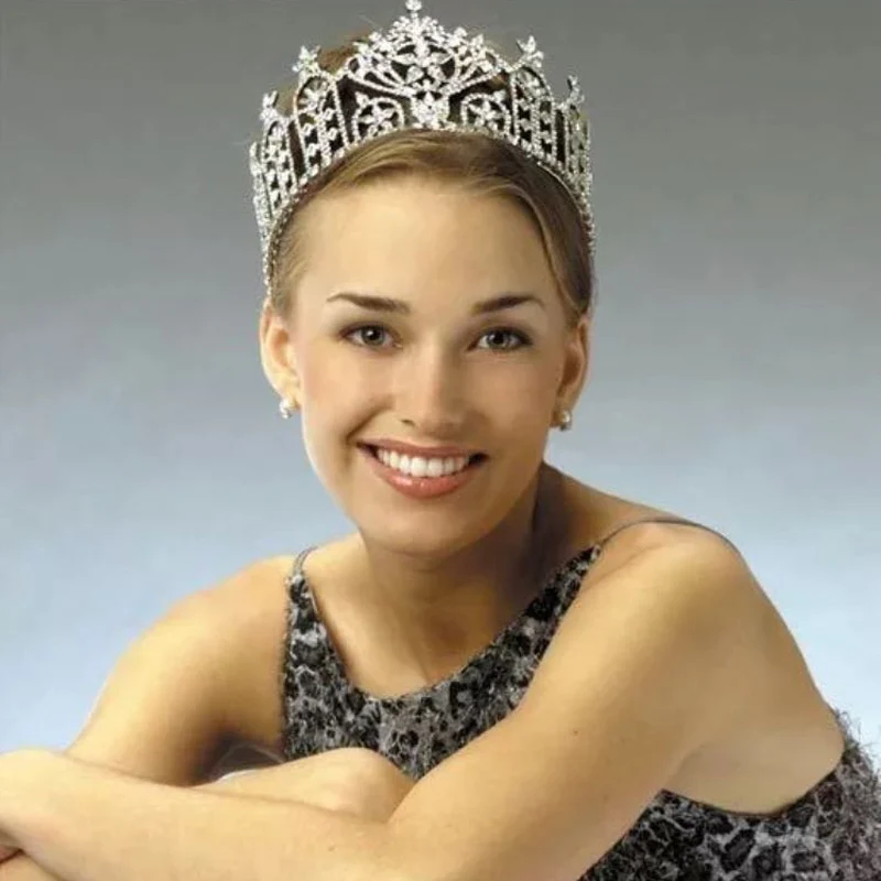 Красота Pageant Полный Круглый Crwns Австрийские, из горного хрусталя гарантия качества звезды мисс Корона Головные уборы высокое класс диадемы