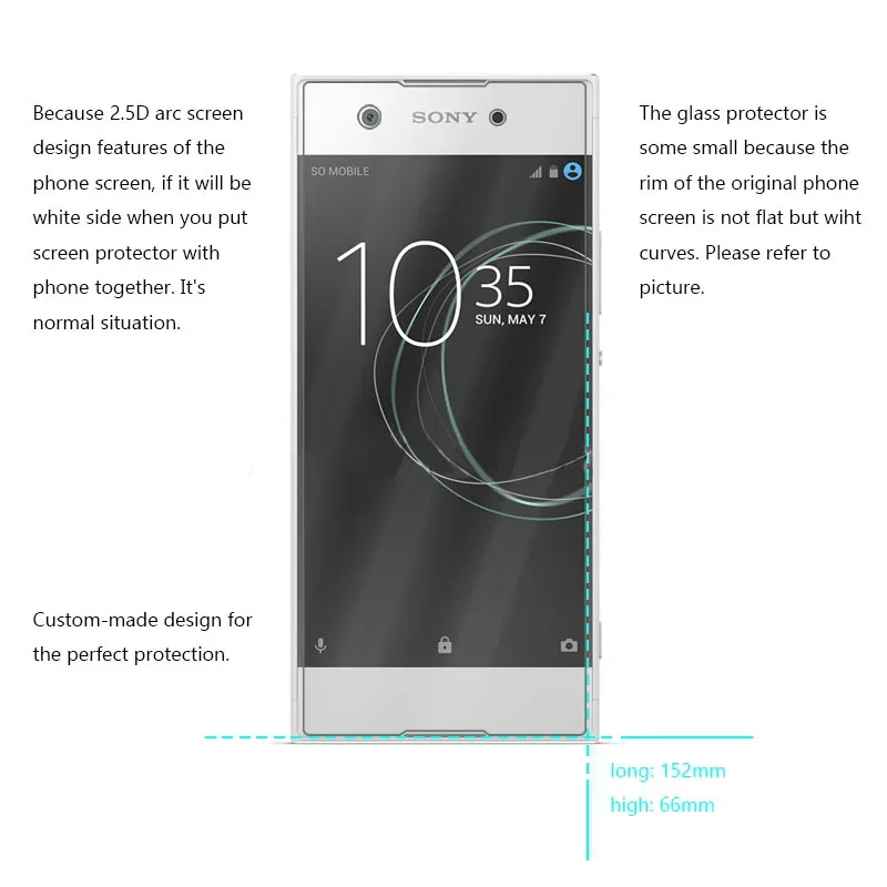 

2PCS For Glass Sony Xperia XA1 Plus Screen Protector Tempered Glass for Sony Xperia XA1 Plus G3412 G3421 G3423 G3416 Phone Film