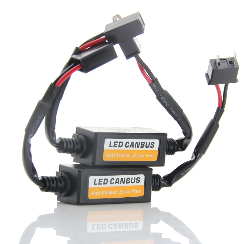 Aukee H7 LED Headlight Canbus Decoder Cancel Error Anti Flickering Resistor