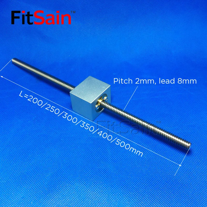 

FitSain-T-type screw T8 nut pitch 2 lead 8 conversion aluminum seat square conversion block conversion nut seat