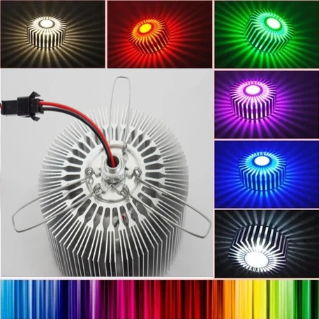 Free Shipping bedroom wall light - Sun Flower LED Light for house decoration safe &amp romantic beautiful shades 1W | Лампы и
