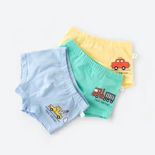 3 шт./лот; качественные трусы для мальчиков; хлопковые трусы-боксеры для мальчиков с рисунком автомобиля; короткие трусы; Брендовое нижнее белье; одежда для детей