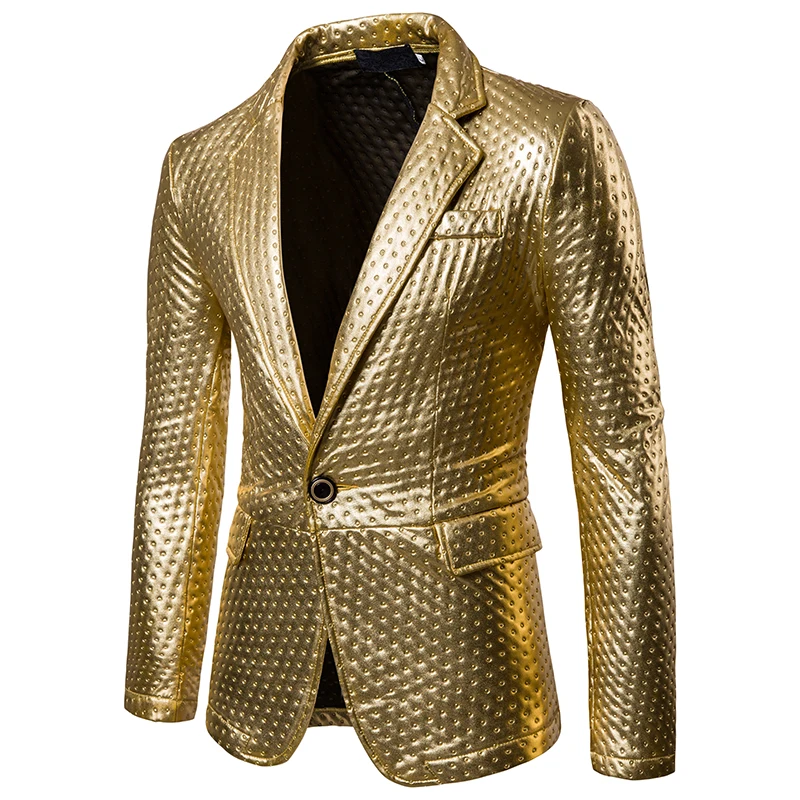 Новая мода Для мужчин S бренд искусственная кожа Blazer британский стиль Повседневное Slim Fit пиджак мужской Пиджаки для женщин Весна Для мужчин