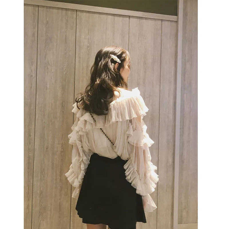 2019 New Sexy Women Two Piece Set Ruffles Chiffon Tops and Bow Short skirt Spring summer Casual Women Elegant Skirt Set 2019 New Sexy Women Two Piece Set Ruffles Chiffon Tops and Bow Short skirt Spring summer Casual Women Elegant Skirt Set