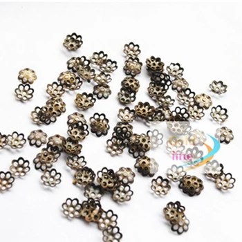 

300 pcs 8mm Silver /gold Plated Flower Bead Caps Jewelry Findings Wholesale