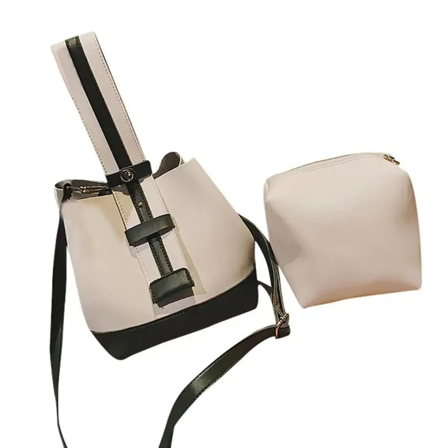 XINIU 2 шт. модная сумка женский комплект сумочки женская кожаная сумка на плечо сумка-мессенджер на молнии Сумка-тоут горячая Распродажа bolsas feminina - Цвет: A