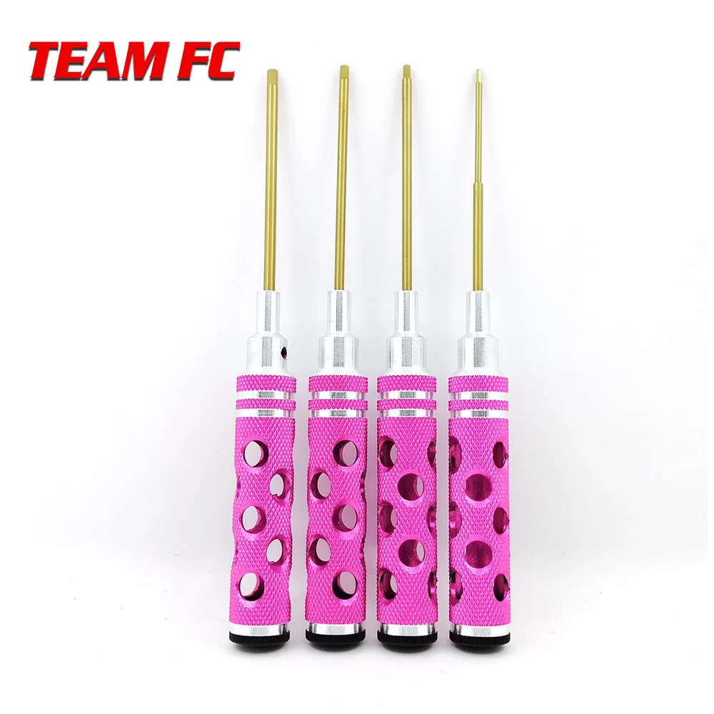

RC Tools 4pcs hex screw driver set titanium plating hardened 1.5 2.0 2.5 3.0mm screwdriver For helicopter toys S310