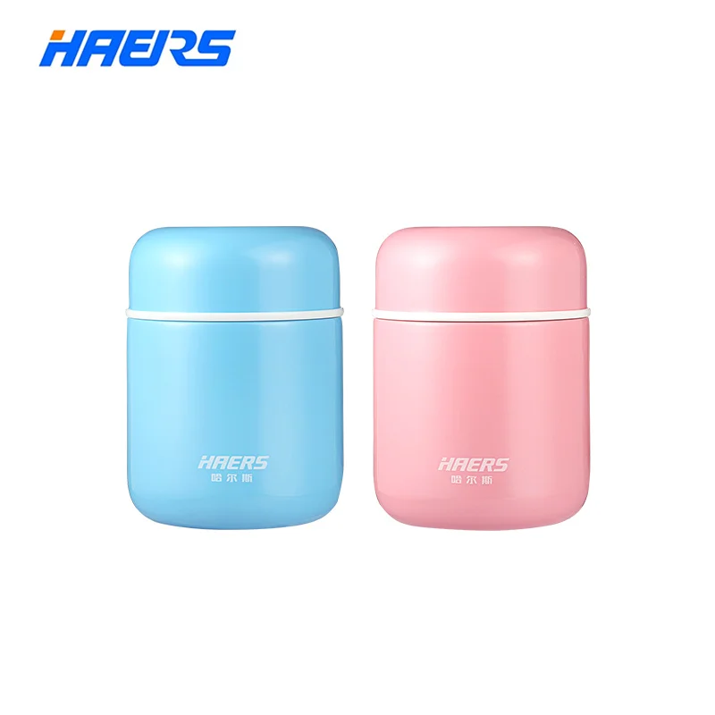 Comprare Haers di Cibo Colore Della Caramella Zuppa Thermos BPA free In Acciaio Inox Thermos di Vuoto Scatola di Pranzo per I Bambini 280ml 400ml