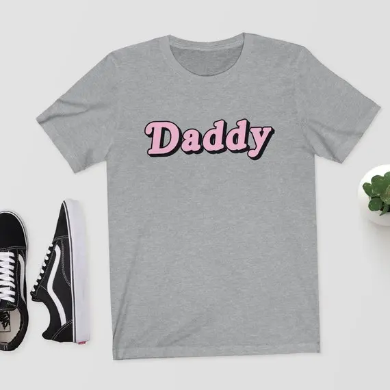 Hillbilly Daddy Letters Printed T Shirt Tee Short Sleeved Tumblr