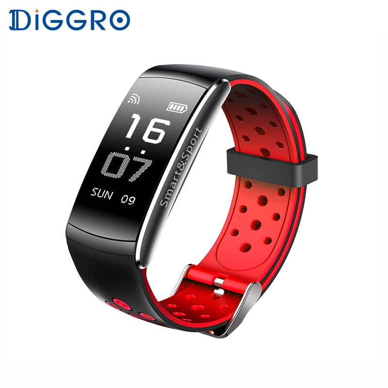 Diggro Z11 IP68 умный Браслет Водонепроницаемый фитнес трекер кровяное давление