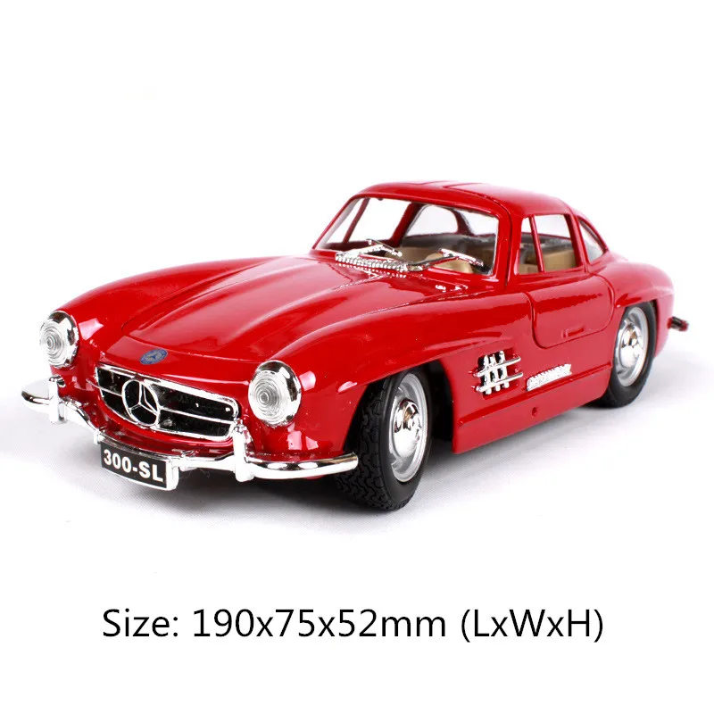 

1/24 Bens 300 SL Simulation Alloy Car Model Vintage Car Model