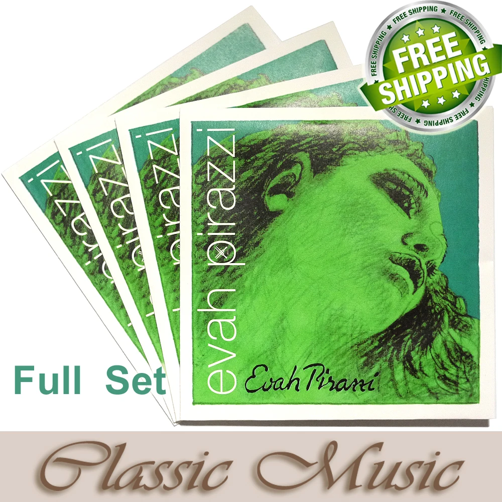 

Free shipping ,Evah Pirazzi Violin Strings full Set, Ball End, made in Germany for 4/4