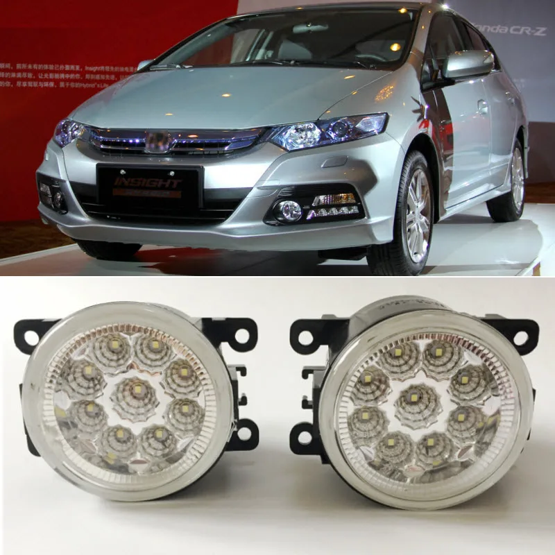 

Car Styling For Honda Insight 2010 2011 2012 2013 2014 9-Pieces Leds Chips LED Fog Light Lamp H11 H8 12V 55W Halogen Fog Lights