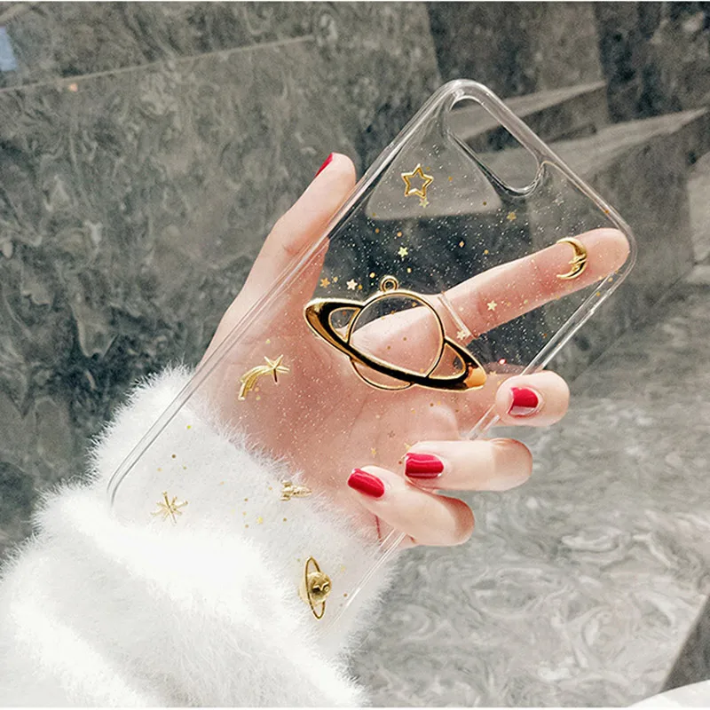Планет цвета: прозрачный черный чехол для IPhone6/6S/6Plus/iPhone7/7plus/iPhone8/8Plus/X/XS/iPhoneXR/iPhoneXS MAX
