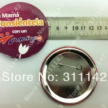 6.8 см диаметр рекламные дешевые логотип металлическая банка бумаги button pin знак
