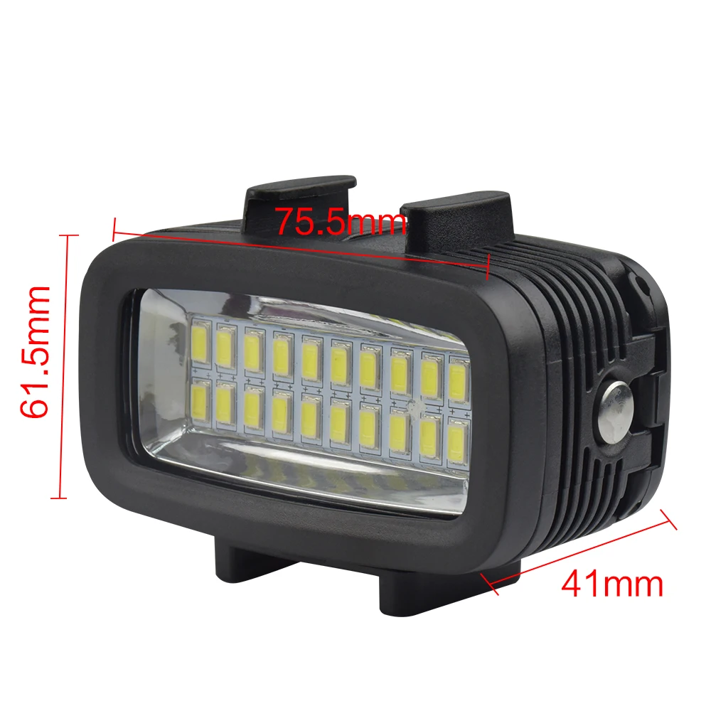 

Seafrogs Photography Lighting Waterproof Video LED Light Underwater Fill-in Light Lamp With Filter for Go Pro SJCAM Xiaomi Yi