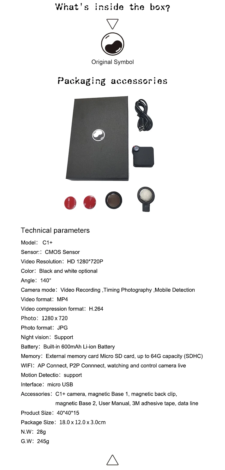 C1+ Camsoy Cookycam WiFi Mini Camera   (7)