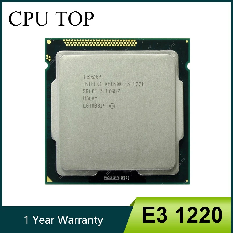 

Intel Xeon E3-1220 3.1GHz 4 Core SR00F LGA1155 CPU Processor E3 1220