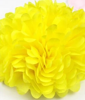 10PCS Handmade 6''(15CM) Tissue Paper Pom Poms Paper Flower Ball Pompom For Home Garden Wedding Birthday&Wedding Car Decoration 