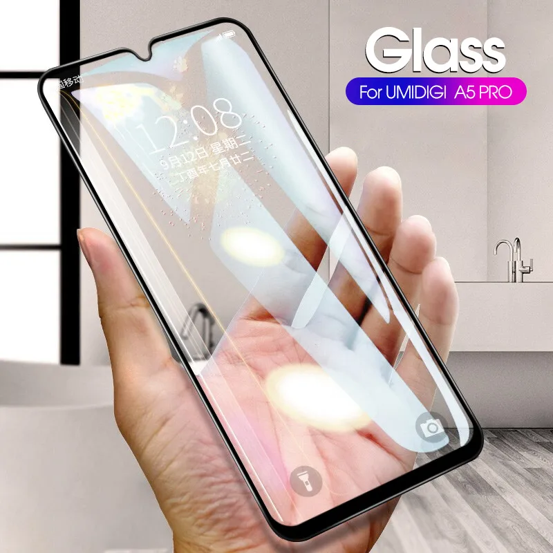 غطاء كامل Termpered الزجاج ل UMIDIGI A5 برو واقي للشاشة غطاء انفجار واقية حالة فيلم حالة ل UMIDIGI A5 برو 6.3\