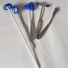 5 в 1 комплект Многофункциональный Нержавеющая сталь рефлекс молот хит Неврологические точка медицинское обследование тела нерва комплект синий