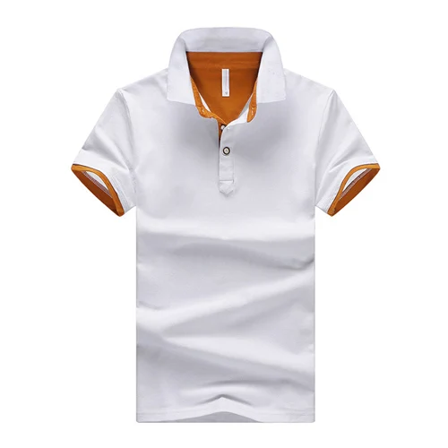 Хлопок мужские летние рубашки поло мужская, с коротким рукавом Повседневная рубашка-поло мужские s рубашки поло бренды отдых крутая мужская одежда XT820 - Цвет: White1
