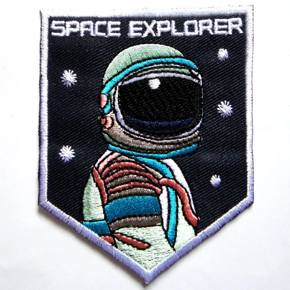 

1Pcs Astronaut Space Explorer Plane Airplane Galaxy Apollo Iron On Patches for Clothing Fabric Apparel DIY Decor