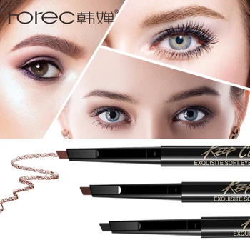 

ROREC Automatic Eyebrow Pencil Paint for Eyebrow Shadow Waterproof Long-lasting Cosmetics for Makeup Black Dark Light Brown