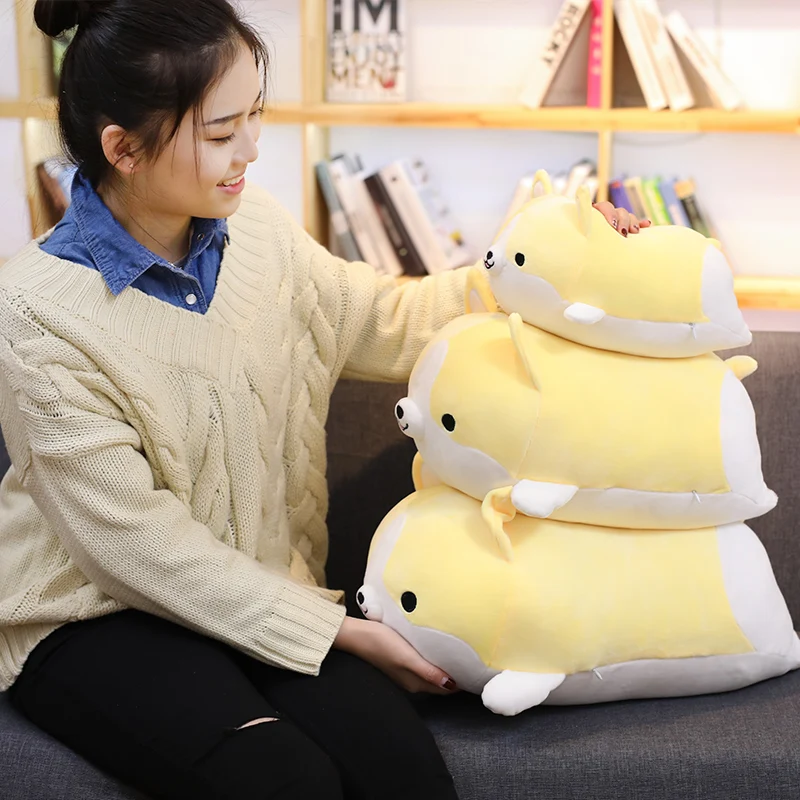 Stuffed e Plush Animais corgi miaoowa 35 cm bonito Features : Soft, Interactive, Educational, Model, Diy