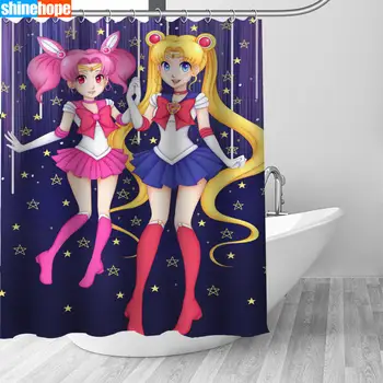 

Customized Sailor Moon Shower Curtain Waterproof Polyester Bathroom Curtains High Quality Curtains for Bathroom Shower