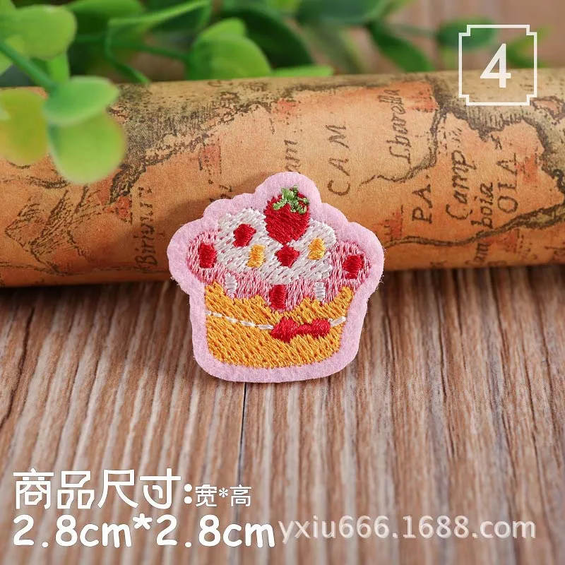 Kawaii Мини еда Вышивка Патчи для одежды утюжок на одежде джинсы аппликация Одежда