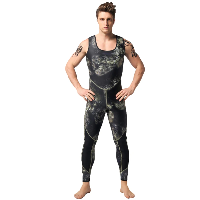 Diving suit neoprene 3mm men pesca diving spearfishing wetsuit surf