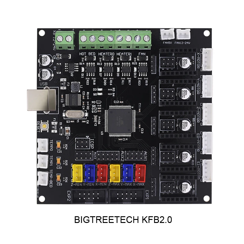 BIGTREETECH KFB 2,0 плата управления Ramps1.4/Mega2560 R3 a4988/DRV8825/TMC2100 Reprap Mendel Kossel части 3D принтера