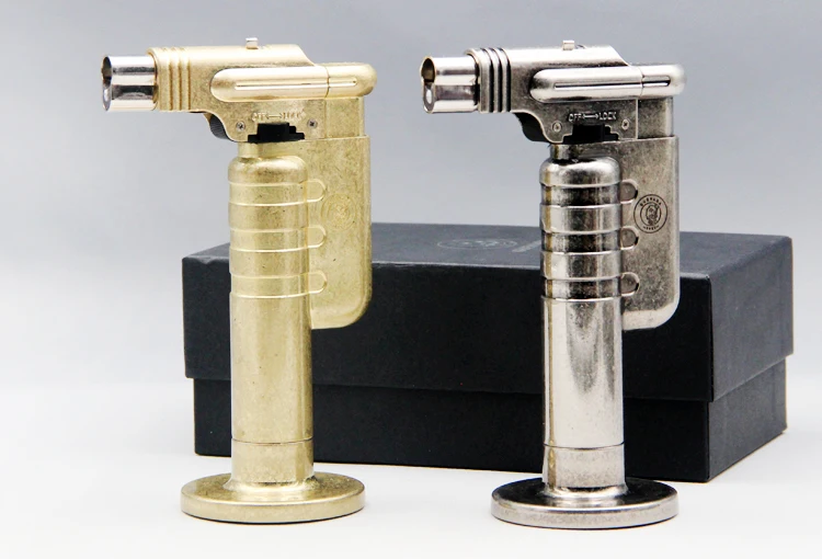 

Guevara Flame Lighter High-grade TORCH JET FLAME CIGAR CIGARETTE LIGHTER Camping Tool With Gift Box