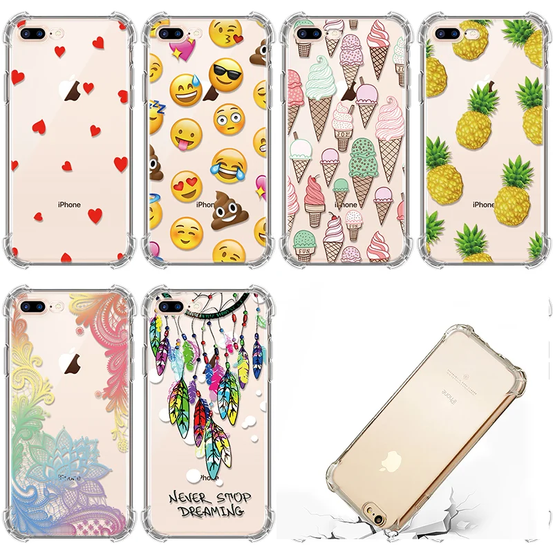 

Mandala Pineapple Shockproof Transparent TPU Case For iPhone XS MAX XR Cute Silicone Capa For iPhone 7 5 5S SE 6 6S 8 Plus Case