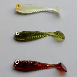 Завод прямые продажи рыбка суб-приманка мягкий световой приманки t-хвост мягкой рыбы мягкие приманки bionic bulk поддельные приманки 5,5 см 1 г