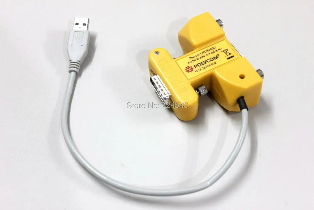 

Audio Break out adapter for Polycom HDX4000 P/N 1517-28696-002